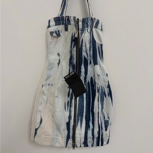 Diesel NWT Halter Denim Dress